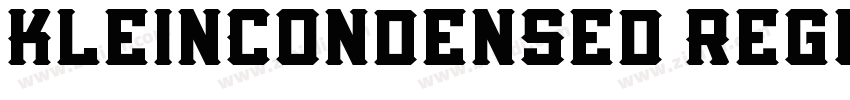 KleinCondensed Regul字体转换